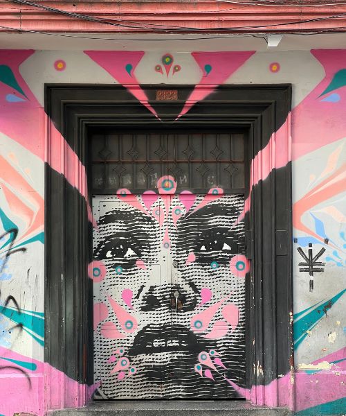 Street art dans les rues de Bogotá en Colombie
