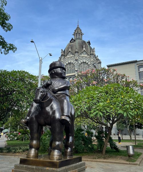 Place Botero et ses sculptures à Medellín en Colombie